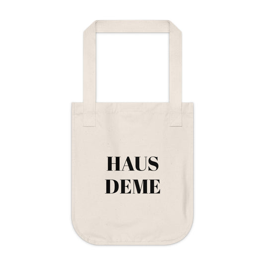 Organic Canvas Tote Bag