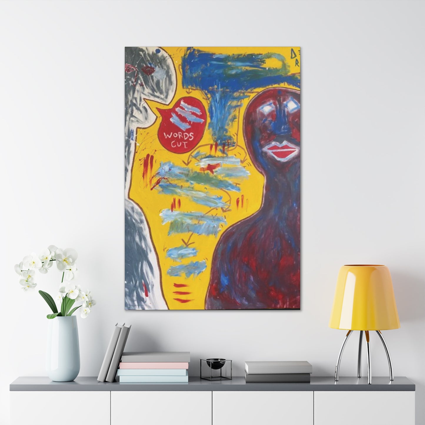 Deme "Words Cut" Canvas Print