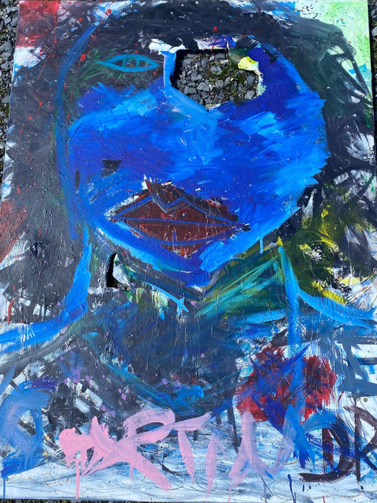 Deme Original "Punched Out" Canvas