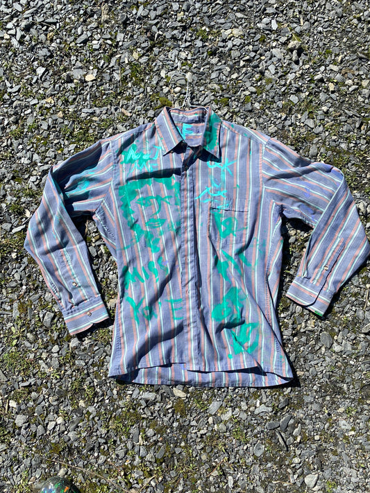 Deme Original Painted Long Sleeve Collared Shirt