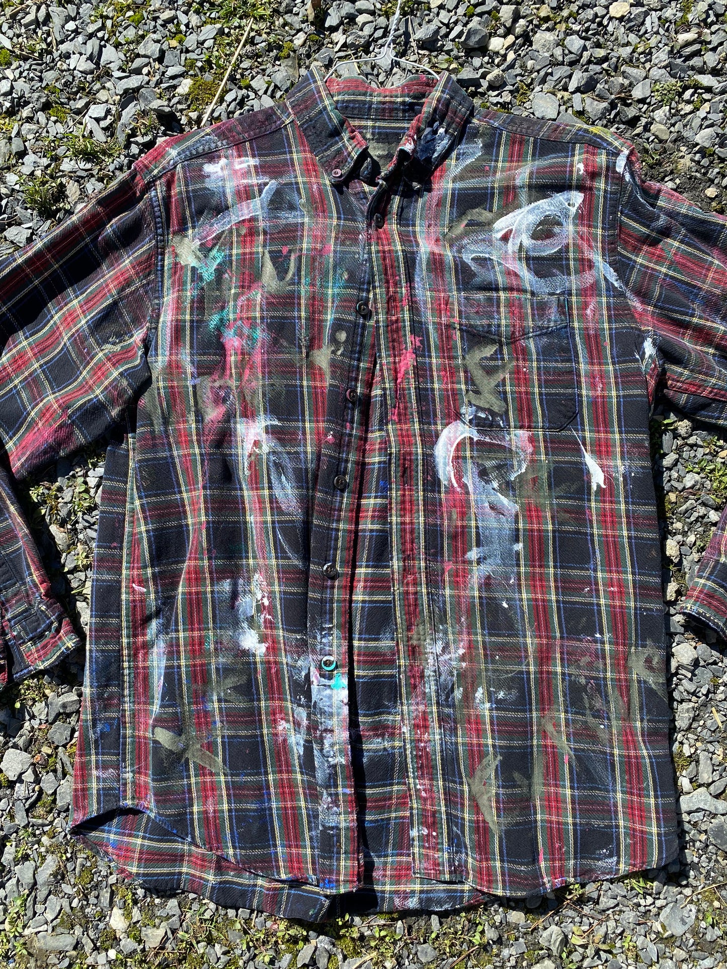 Deme Original Painted Long Sleeve Flannel Shirt