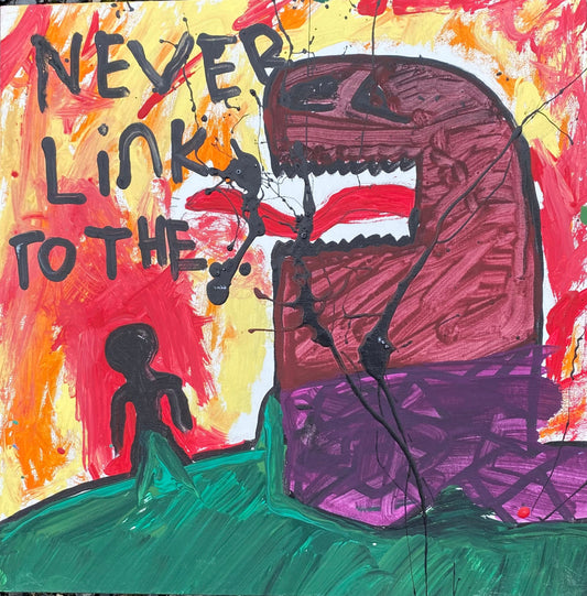 Deme Original "Never Link" Canvas Board