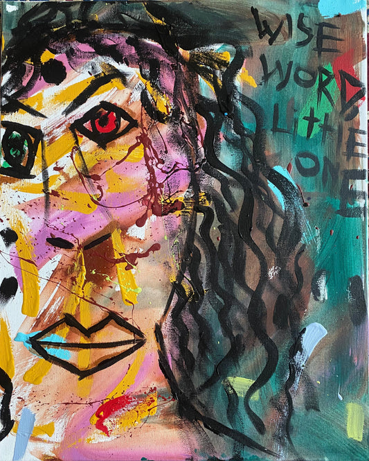 Deme Original "Word For The Wise" Canvas