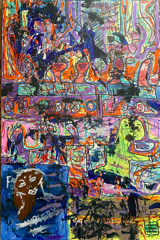 Deme Original "Purple Adreno" Canvas