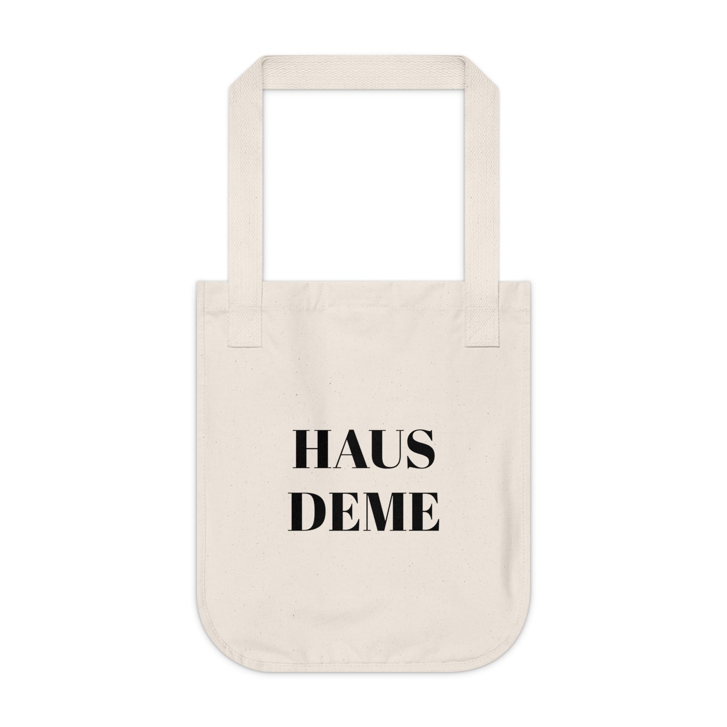 Organic Canvas Tote Bag