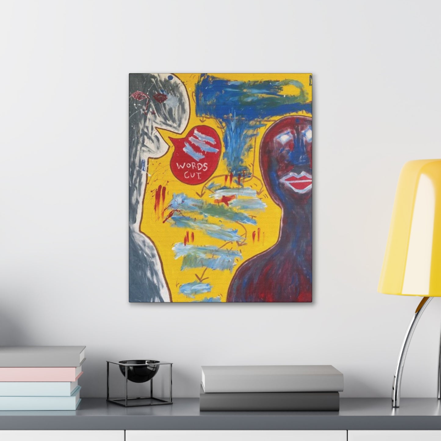 Deme "Words Cut" Canvas Print