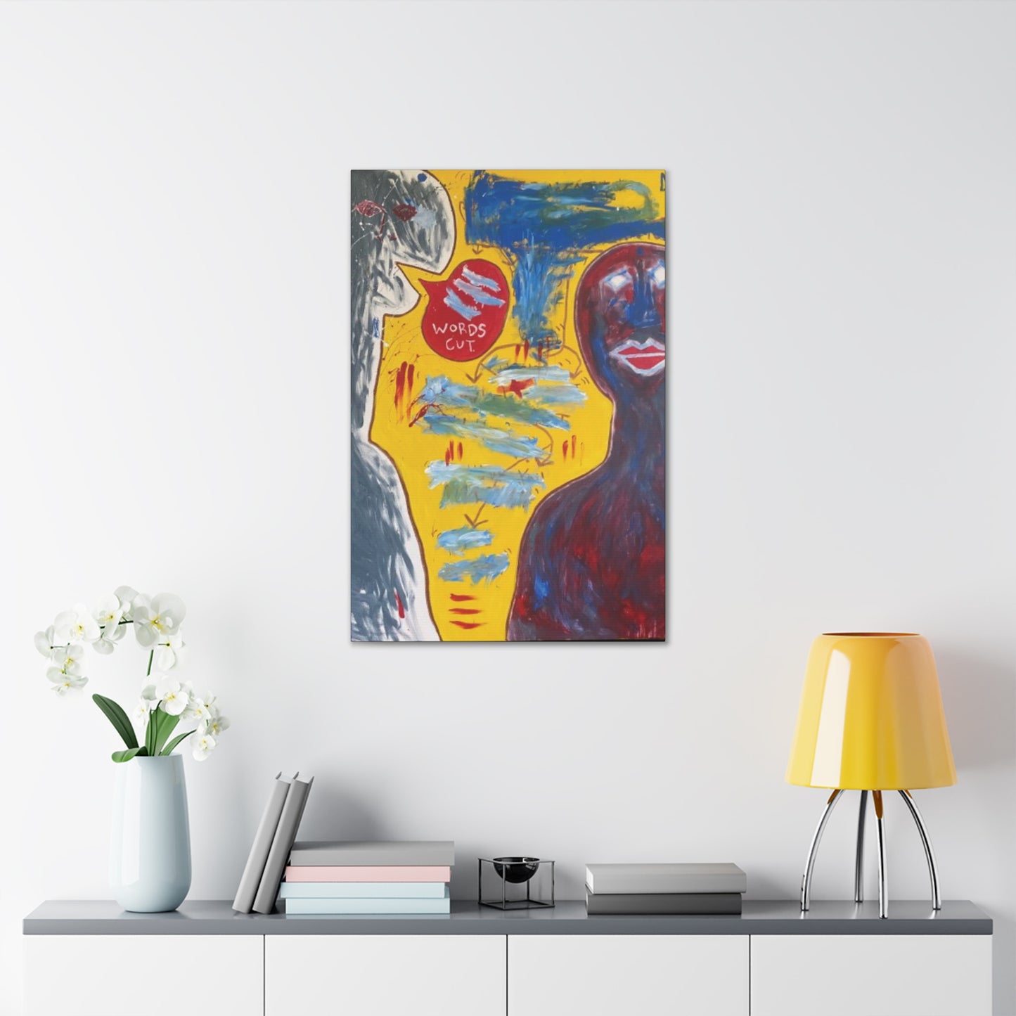 Deme "Words Cut" Canvas Print