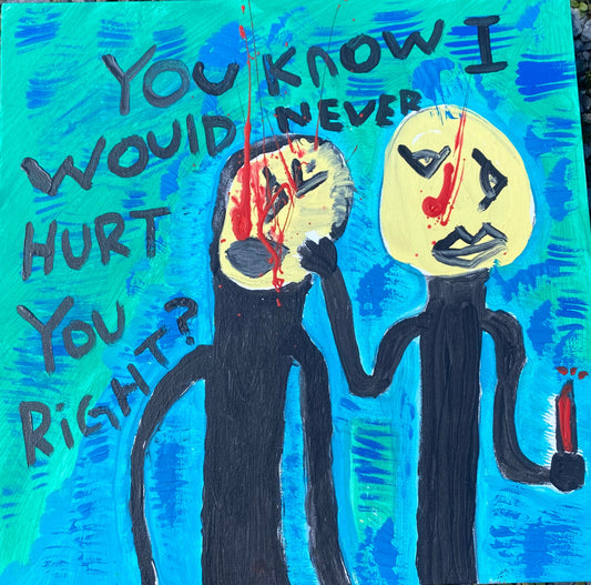 Deme Original "A Lie" Canvas Board