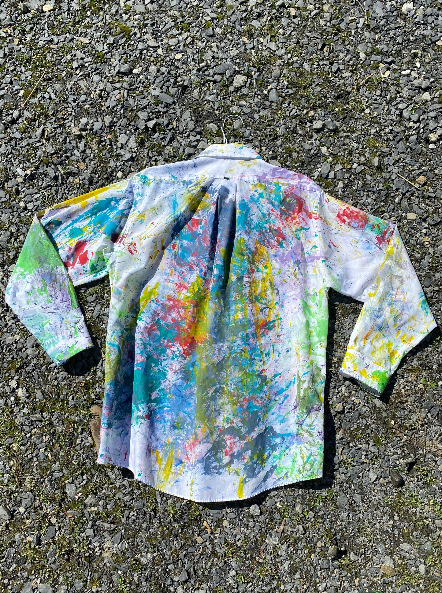 Deme Original Painted Long Sleeve Collared Shirt