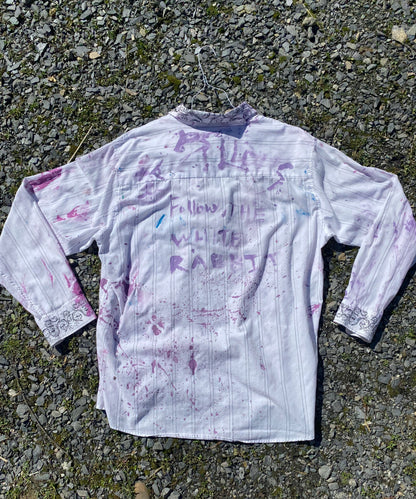Deme Original Painted Long Sleeve Collared Shirt
