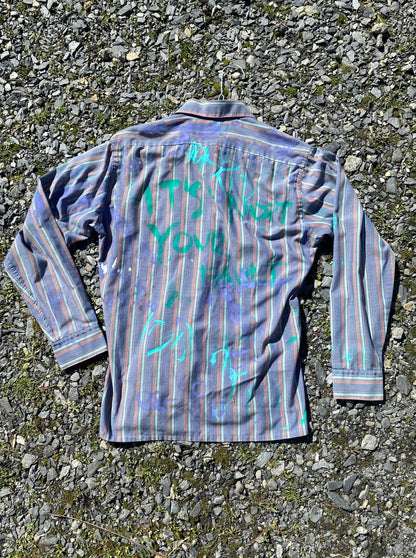 Deme Original Painted Long Sleeve Collared Shirt
