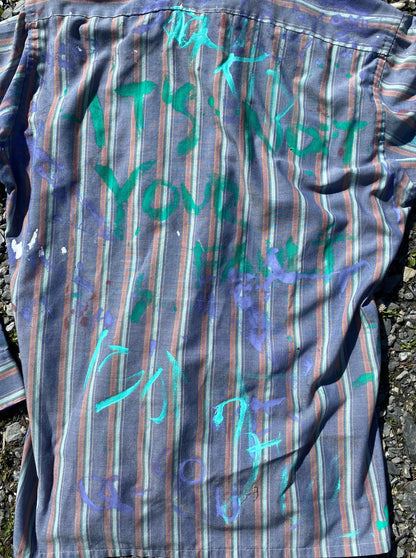 Deme Original Painted Long Sleeve Collared Shirt
