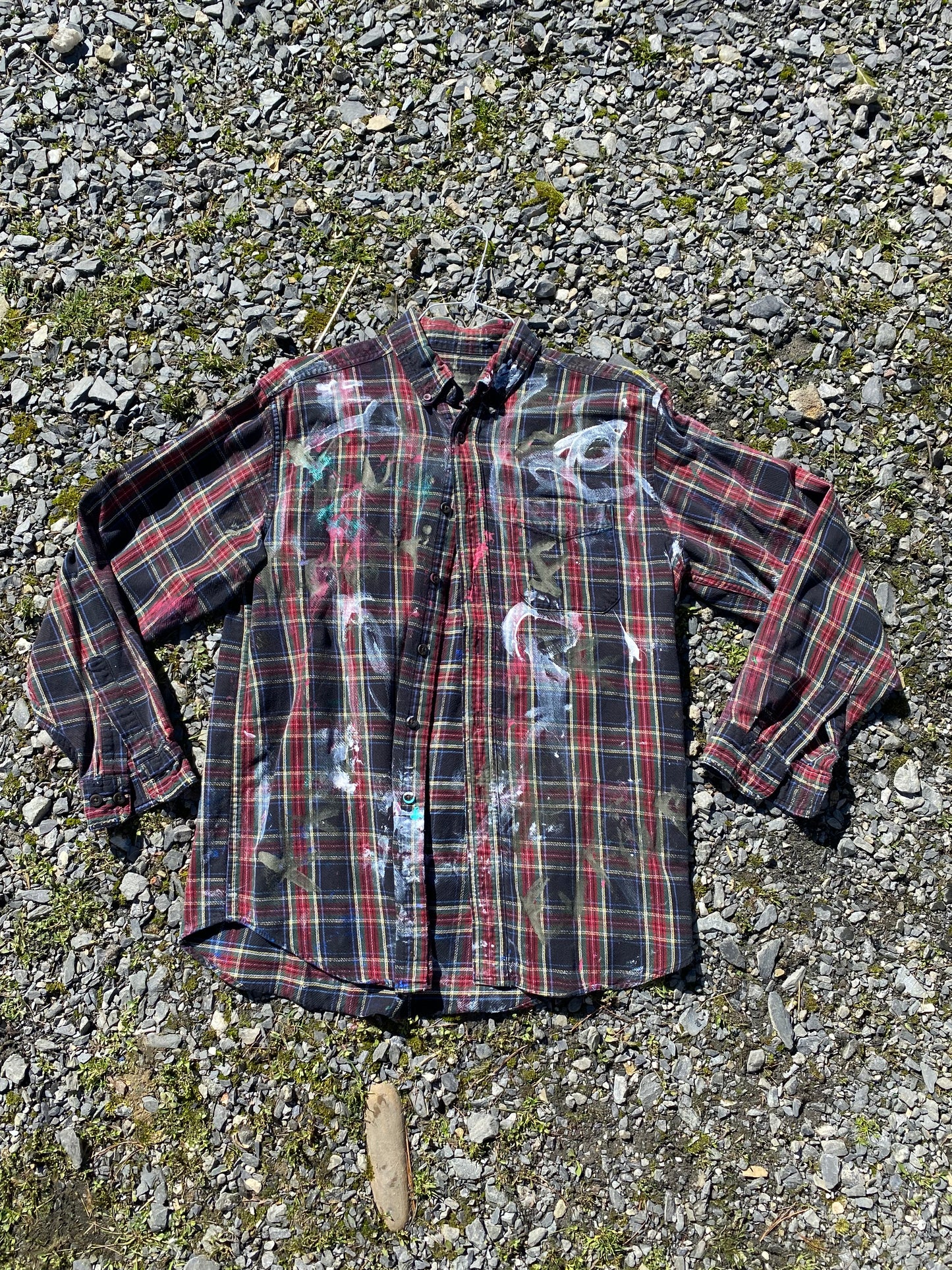 Deme Original Painted Long Sleeve Flannel Shirt