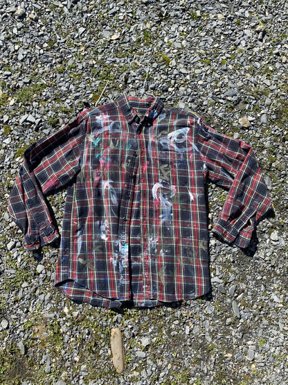 Deme Original Painted Long Sleeve Flannel Shirt