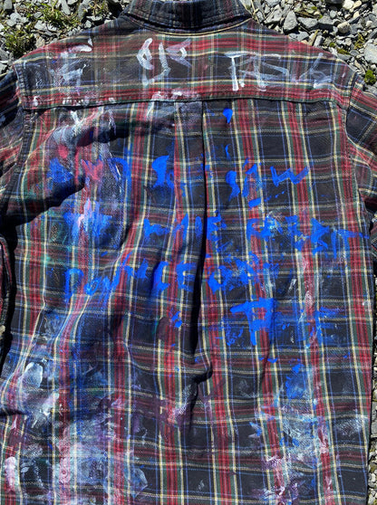 Deme Original Painted Long Sleeve Flannel Shirt
