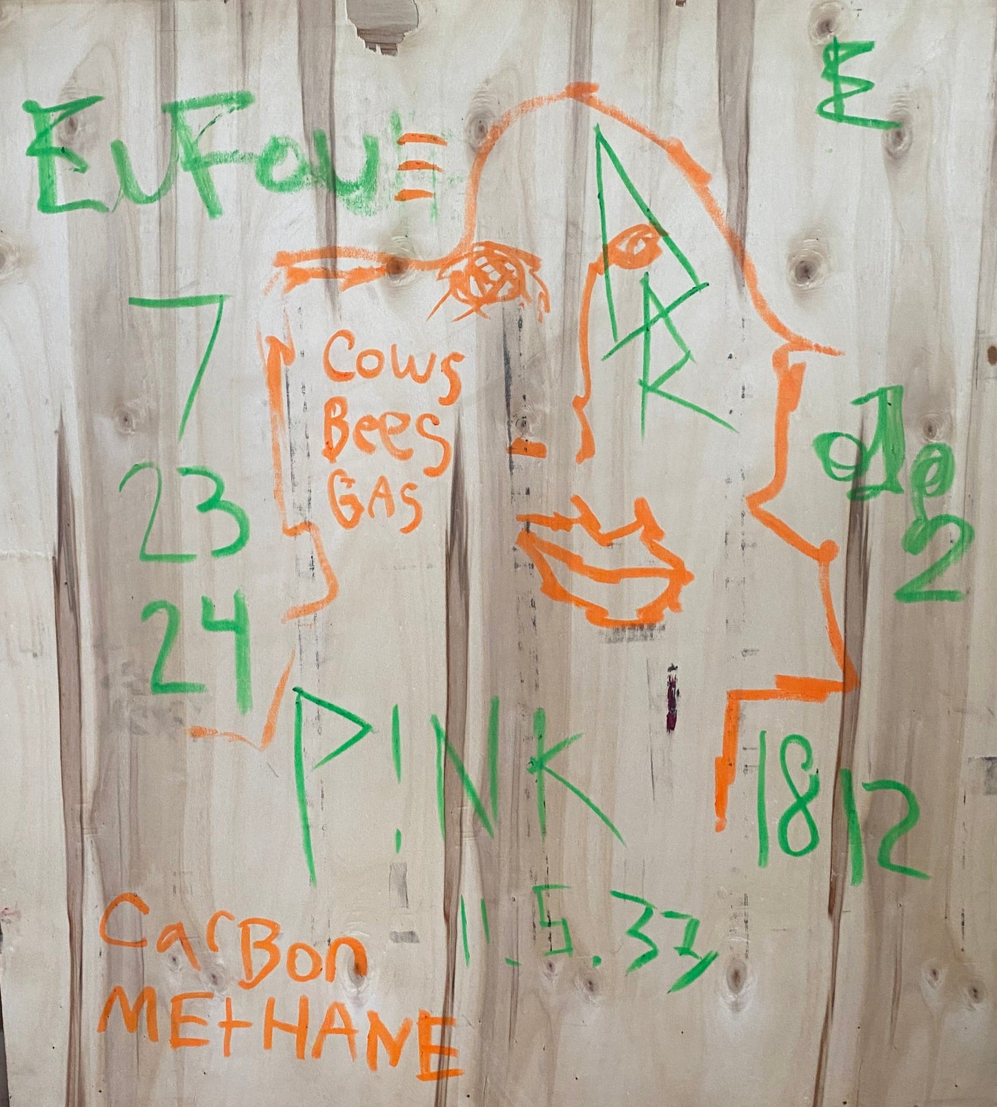 Deme Original "Relative Equations" Wooden Board