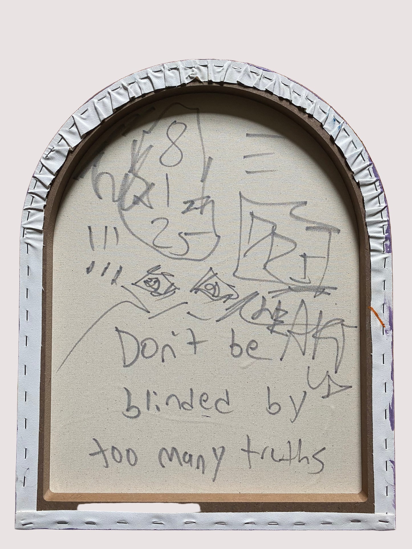 Deme Original "Truth Blinds" Canvas
